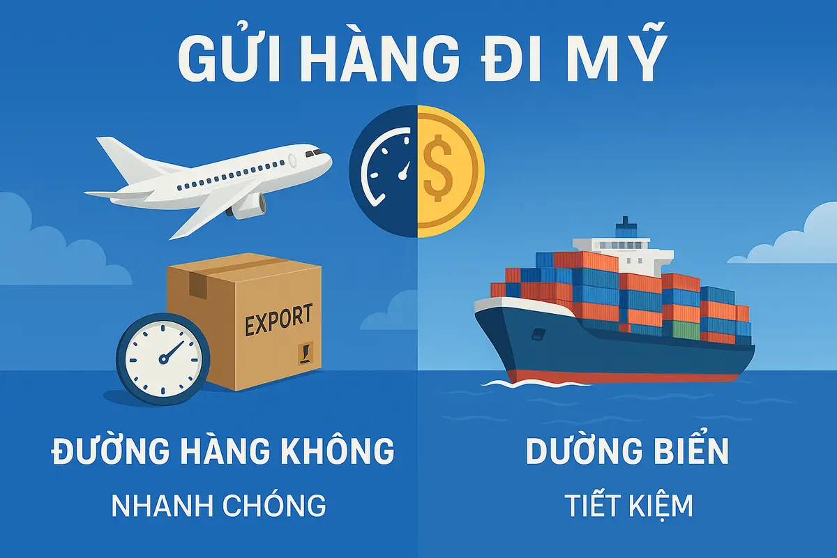 Dịch vụ gửi hàng đi Mỹ uy tín – Giá tốt – Nhanh chóng chỉ từ 3-5 ngày
